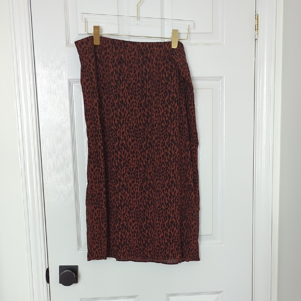 GAP Animal Print Midi Skirt